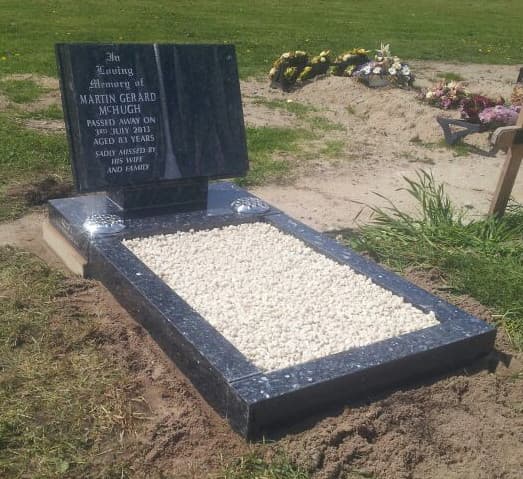 book style gravestone