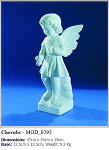 Marble statues for headstones