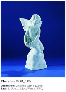 Marble statues for headstones