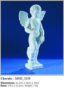 Marble statues for headstones