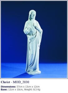 Marble statues for headstones